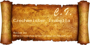 Czechmeister Izabella névjegykártya
